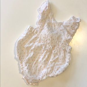 White with peach spots jumper - no stains